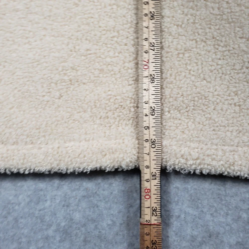Ava & Viv 3X Plus Cream Fleece Pullover Sweater Mock Neck Cozy‎ Loungewear